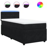 Box spring krevet s madracem crni 100x200 cm baršunasti | shoptok.hr