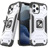 Wozinsky Armoured etui za iPhone 14 Pro Max, magnetno držalo Ring Armor, srebrn, (21521969)