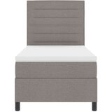Box postelja z box spring in vzmetnico taupe enojna tkanina, (22081052) | Shoptok.si