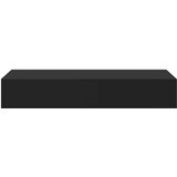  Zidna polica s ladicom crna 60 x 23,5 x 10 cm MDF | Eponuda.ba