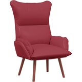 vidaXL Sproščujoči naslanjač v vinsko rdeči umetni usnje | Shoptok.si