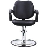  Elegantno črn brivski stol z nastavljivo višino | Shoptok.si