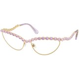 Swarovski Ženski okvir za dioptrijske naočare 0SK1030 4036, Mačkaste, Roze-zlatni Cene