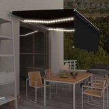  Tenda na ručno uvlačenje s roletom LED 4 5 x 3 m antracit | shoptok.hr