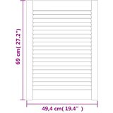  Vrata za ormarić rešetkasti dizajn 4 kom 69 x 49 4 cm borovina | shoptok.hr