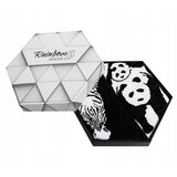 Kesi Rainbow socks with animal motifs Zebra Panda black and white 2 pairs | Shoptok.si