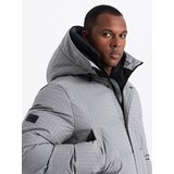 Ombre Outdoor long men's parka jacket - gray | Eponuda.ba