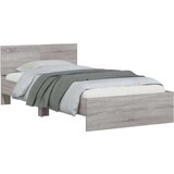 vidaXL Okvir za krevet s uzglavljem boja hrasta 100x200 cm drveni | shoptok.hr