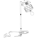 Eglo 39857 - Stona lampa HILCOTT 1xE27/40W/230V | Eponuda.com