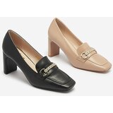Resti Black women's moccasin style pumps Kolalic- Footwear | shoptok.hr