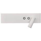  LED zidna spot svetiljka RESORT LED/10W/230V + LED/3W, bela, desna | Eponuda.com