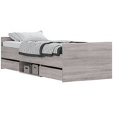  Kreveta s uzglavljem i podnožjem boja hrasta 75 x 190 cm | shoptok.hr