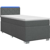  s box springom, madracem i LED-om Tamnosiva 80 x 200 cm | shoptok.hr
