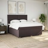  Krevet s oprugama i madracem tamnosmeđi 180x200 cm tkanina | shoptok.hr
