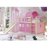 MID.YOU Igralna Postelja Kasper, 90x200, Roza, Tobogan, Stolp | Shoptok.si