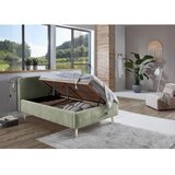 Meise Möbel Svetlo zelena oblazinjena zakonska postelja z letvenim dnom 140x200 cm Mattis – | Shoptok.si