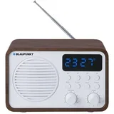 Portable radio with Bluetooth and USB PP7BT, colour: brown wood /white