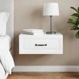  Noćni ormarić za montažu na zid Bijela visokog sjaja | shoptok.hr