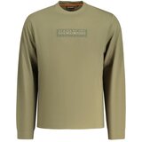 Napapijri Box Logo muška majica dugih rukava maslinasto zelena | shoptok.hr
