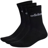 Najlonke / Samostoječe nogavice Chaussettes linear crew cushioned noir/blanc Črna