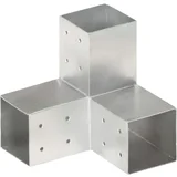 vidaXL spojnik za stupove u y-obliku od pocinčanog metala 81 x 81 mm