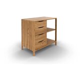 The Beds Niska komoda od punog hrasta u prirodnoj boji 95x80 cm Twig – | shoptok.hr