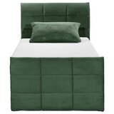 MID.YOU POSTELJA BOXSPRING 120 cm x 200 cm , tekstil, leseni material olivno zelena | Shoptok.si