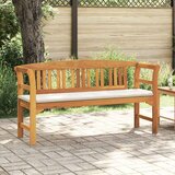  Klupa s ružama Prirodna 157 x 46 x 82,5 cm Čvrsto drvo akacije | shoptok.hr