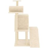  Penjalica za mačke sa stupovima za grebanje krem 110 5 cm | shoptok.hr
