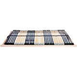 LEŽAJ s letvicama Smeđa 140 x 190 cm Čvrsto drvo bukve | shoptok.hr