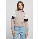 UC Ladies Women's short 3-color creased jacket dukrose/white sand/black Cene