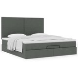 vidaXL Otomanski krevet s madracem tamnosivi 160x200cm od tkanine Cijene