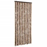Furnova Zavesa proti mrčesu iz šenilje 90x220 cm bež in svetlo rjava, (21918307) | Shoptok.si