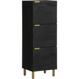  Visoka komoda crna 40 x 33 x 110 cm od konstruiranog drva | shoptok.hr