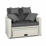Blumfeldt Komfortzone rattan-lounge-sofa, Bijela
