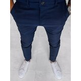 DStreet Men's chino herringbone trousers dark blue Cene