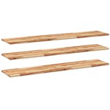  Plutajuće police 3 kom 120x30x2 cm Masivno drvo akacije s uljnim premazom | Shoptok.si