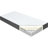 vidaXL Krevet od tkanine s oprugama tamnosivi 200 x 200 cm | shoptok.hr