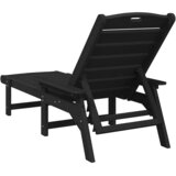  Ležaljka 2 pcs Crna 195,5 x 53 x 98,5 cm Polietilen | shoptok.hr
