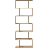 Pregrada / regal za knjige 6 razina hrast 70x24x193 cm drveni Smeđa | Shoptok.si