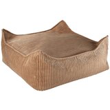 Wigiwama Rjava otroška vreča za sedenje iz rebrastega žameta Square – | Shoptok.si