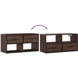  ormarić smeđi hrast 80x31x39,5 cm Konstruirano drvo i metal | shoptok.hr