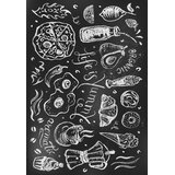 Vitaus Črna pralna preproga 160x230 cm Life Is Yummy – | Shoptok.si
