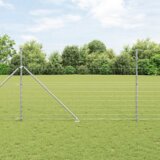 vidaXL Ograda na polju 1,5x50 m Galvanizirana čelika | shoptok.hr