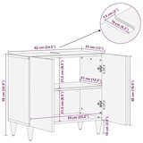 vidaXL Kupaonski ormar Svjetlosmeđa 62 x 33 x 58 cm Masivno drvo manga | shoptok.hr