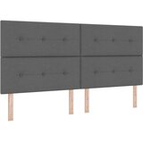  LED okvir za krevet s madracem Tamnosiva 200 x 200 cm Tkanina | shoptok.hr