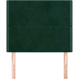  Uzglavlje tamnozeleno 100x5x118/128 cm baršunasto | shoptok.hr