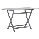 vidaXL zložljiva vrtna miza 120x70x75 cm trden akacijev les | Shoptok.si