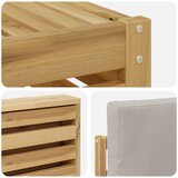  Set vanjskih sofa 8 kom. Bijela i svjetlosiva Poliester Smeđa 310 x 191,5 x 73 cm | Shoptok.si