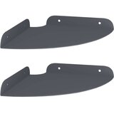  Lebdeća polica s policom 2 pcs Antracit 18 x 18 x 2 cm - Antracit 18 cm 2 | shoptok.hr